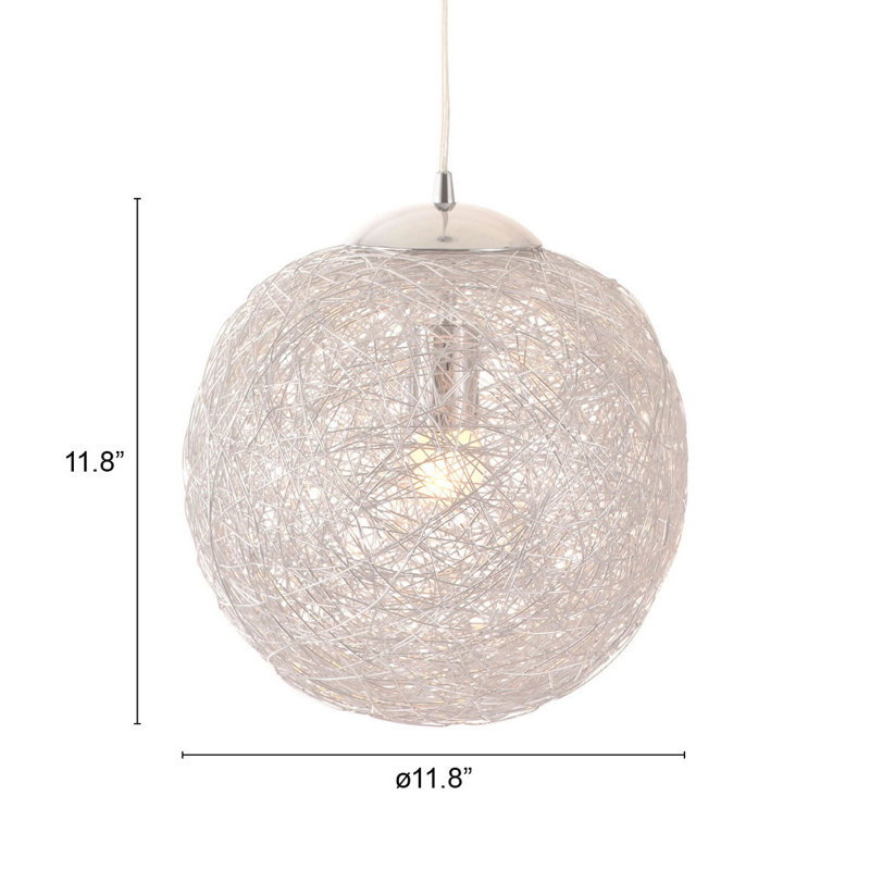 Penarth 1 - Light Chrome Single Pendant