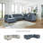 Maxon Place 3-Piece Sectional With Chaise-111134889-111134890
