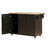 51 Inch Farmhouse Rolling Kitchen Island Cart with Drop Leaf, Adjustable Shelves & Towel Rack, Mobile Wood Kitchen Island on Wheels with Storage Cabinet, Black Ash