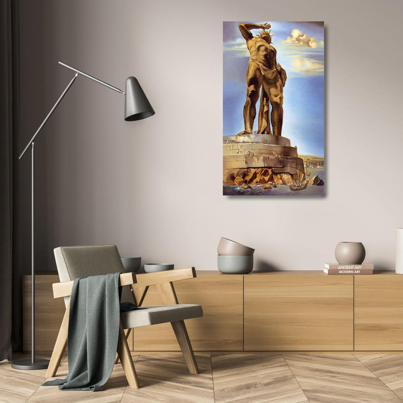 Le colosse de Rhodes, H 24 po x l 14 po