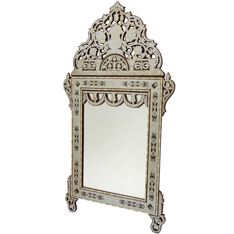 Damascene Flat Coquillage Wall Mirror