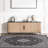 Breedlove Traditional Machine Woven Flatweave Black and Charcoal Area Rug with Non Skid Backing-31943130