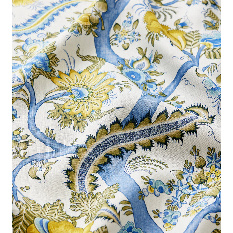 The MET x The House of Scalamandre Metropolitan Palampore Print, Sky And Sunlight