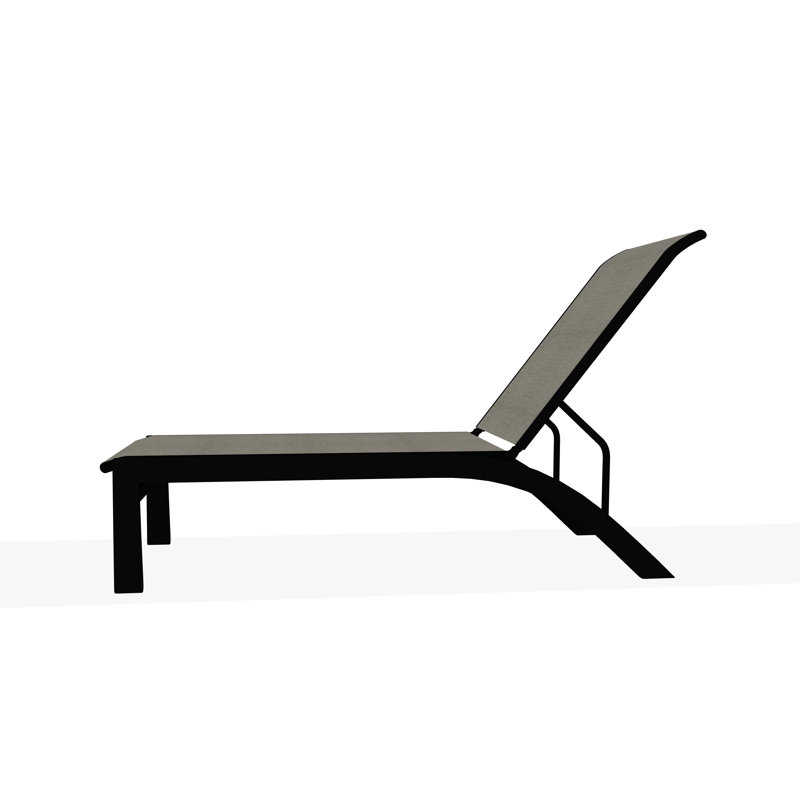 Chaise longue Kendall Sling, Ella, Noir