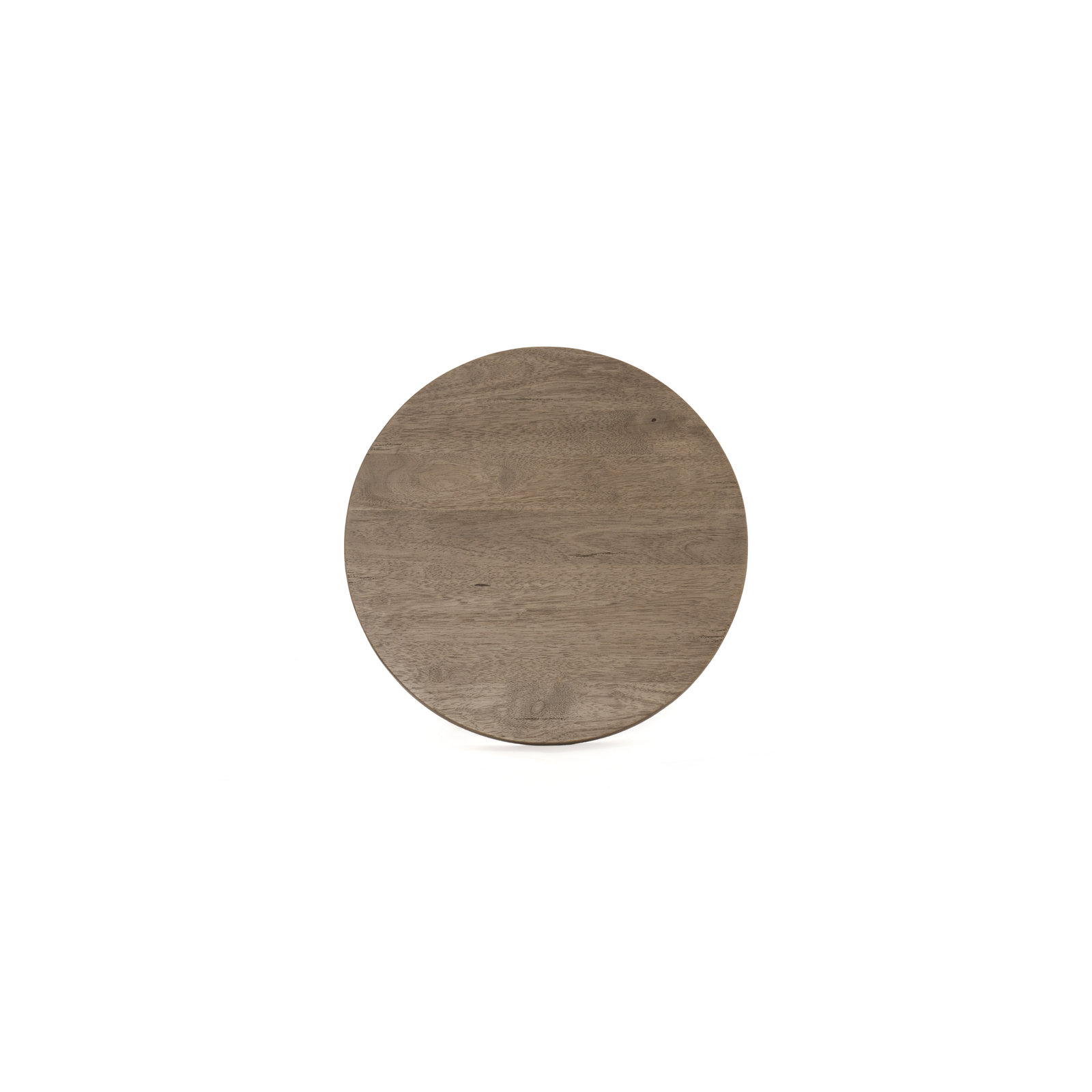 Siham Solid Wood End Table, Light Brushed Parawood