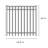 Versai Gloss Black Metal Gate-49852348