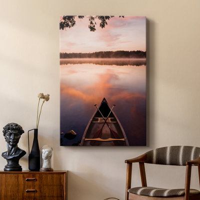 Lake At Dawn -Custom Wrapped Gallery Cavas