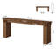 Console extra longue en bois massif 78,74 po