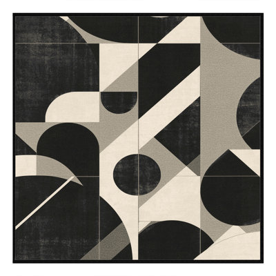 Tapis gris moelleux moelleux de style moderne Mid-Century Eberhard