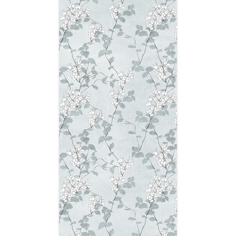 Bordure florale pelez et collez, L 96 po x l 48 po