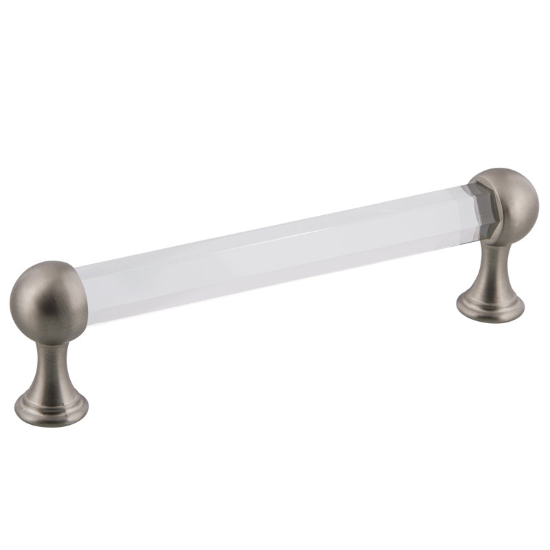 Nostalgic Warehouse Crystal Handle Pull, Satin Nickel, 5"