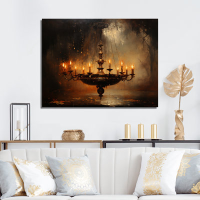 " Chandelier Dramatic Contrasts Pointillism "