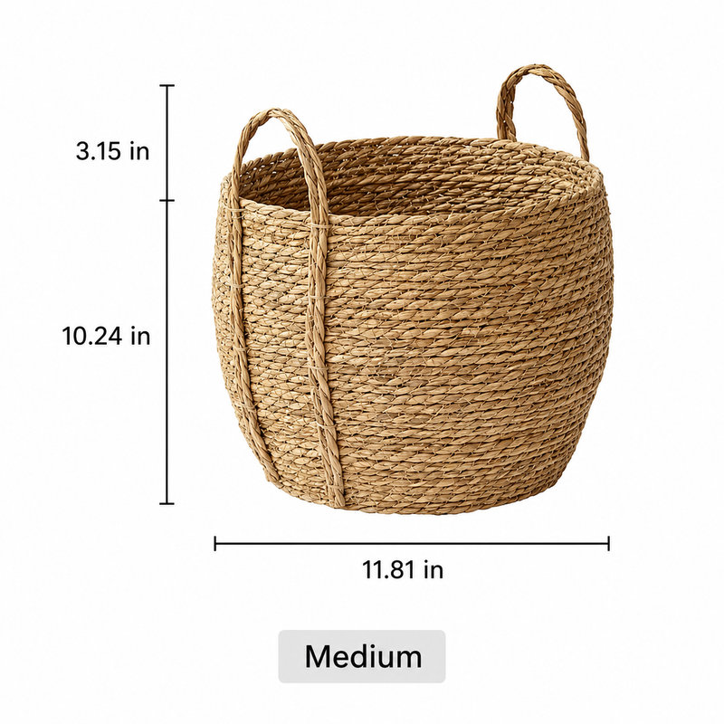 Panier de rangement tressé Meadow, [Moyen]