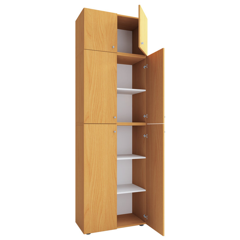 12 Pair Shoe Storage Cabinet, Beech