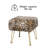 Square Faux Fur Upholstered Ottoman-808755567