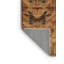 Tapis art déco brun lavable à la machine-782870424