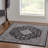 Breedlove Traditional Machine Woven Flatweave Black and Charcoal Area Rug with Non Skid Backing-31943130