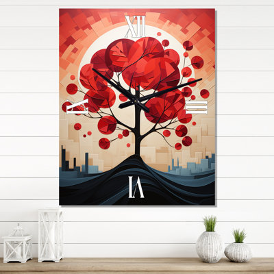 Horloge murale harmonie florale