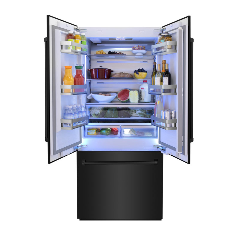 36" 19.6 Cubic Feet Energy Star Built-in French Door Refrigerator