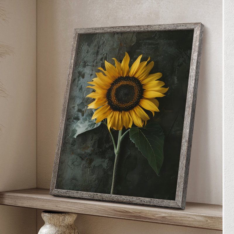 FLORAL Series DIII Framed Print - Solid Wood, 30" H x 24" W