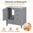 30" Solid Wood Bathroom Vanity With Ceramic Sink, Soft Close Doors, 4 Drawers-2005296867