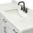 Tidworth Solid Wood Single Bathroom Vanity with 1.5'' Carrara Marble Top-640804055-608123169