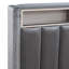 Lit double 1 pièce avec tablette de rangement et DEL-1580015874