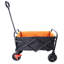 Mini chariot de plage pliable de jardinage (frein + orange + noir)