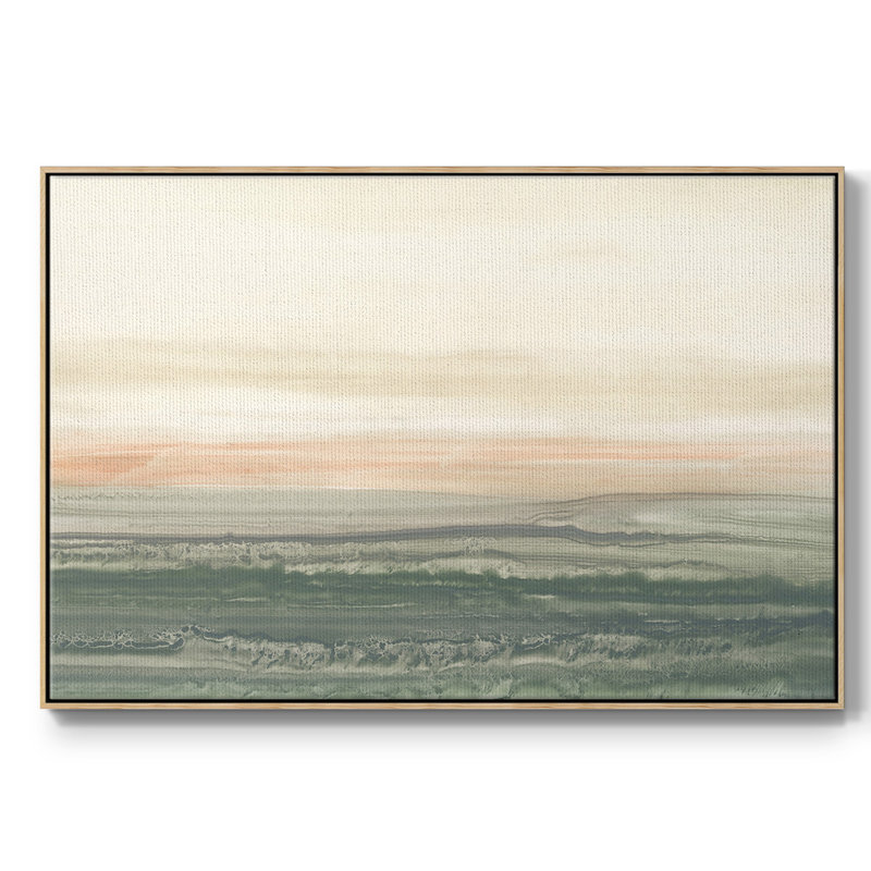 Atlantic Sunrise I, toile encadrée de qualité supérieure - prête à être accrochée, H 17 po x l 25 po x P 2 po