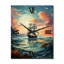 Arihaant - Horloge murale moderne nautique et de plage-971334895