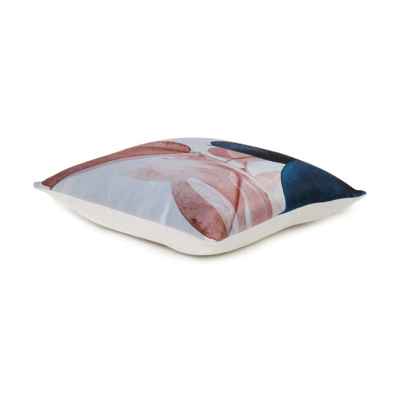 16" x 16" Floral Printed Cotton Satin Euro Pillow Cover