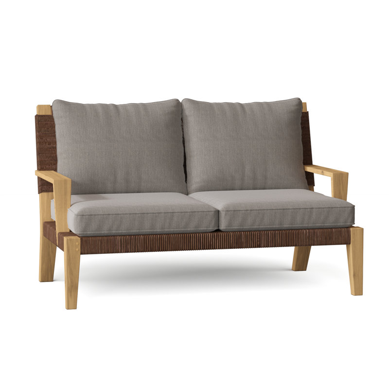 Hadley Outdoor 2 - Seat Loveseat, Ash, Hadley Hemp