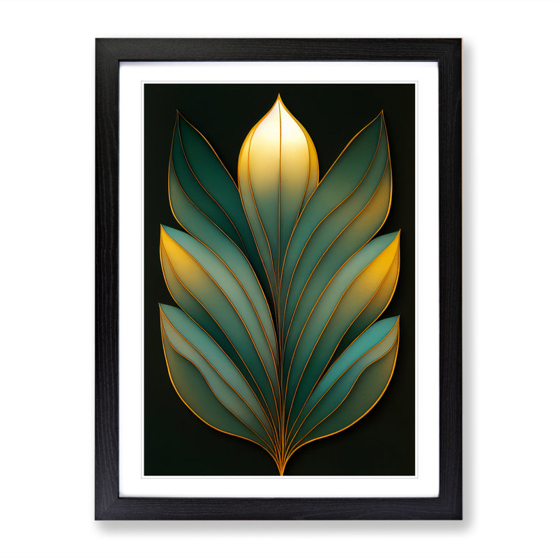 An Exceptional Leaf - Wall Art, Black Framed, 64cm H x 46cm W x 2cm D
