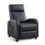 65cm Wide Modern and Soft Breathable Vegan Leather Compact Massage Recliner with Remote Control and Pocket (Set of 2)