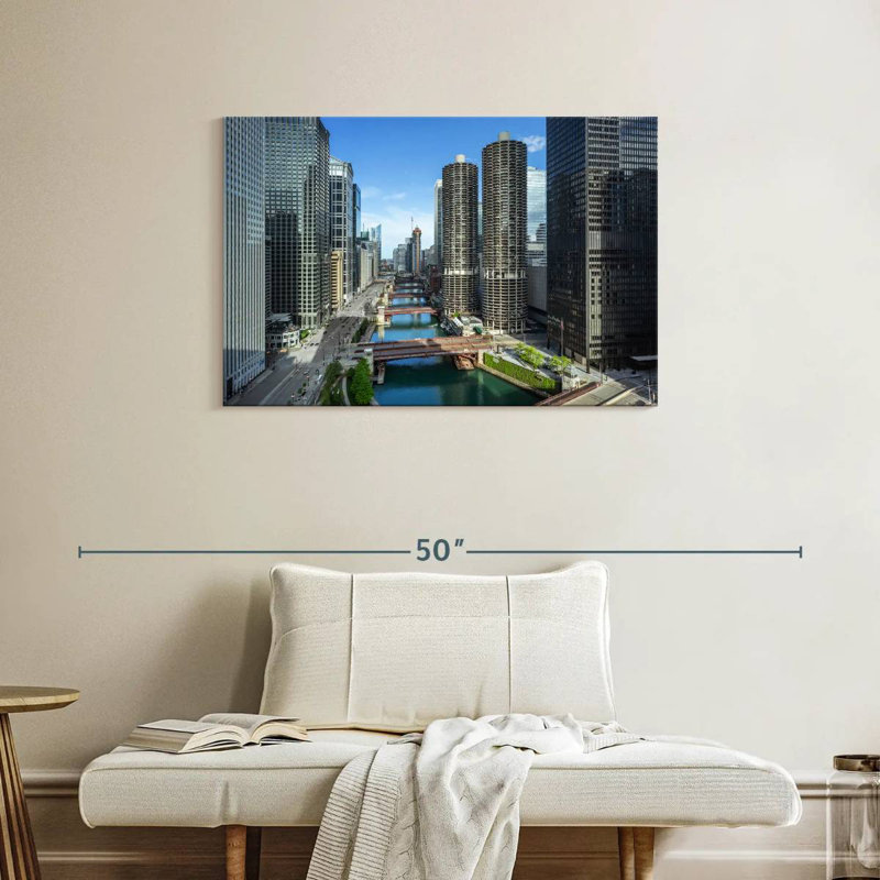 Tergel Chicago Riverside Towers, H 24 po x l 36 po