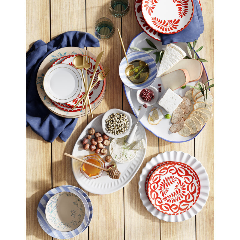 Salma 12-Piece Stoneware Dinnerware Set, Service for 4