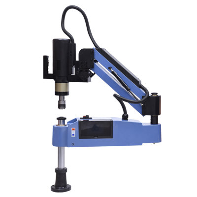 1200W Industrial Flexible Arm Tapping Machine - Electric Tapping Tool with Deep Hole Processing Mode, 550mm/21.6in Vertical Reach, Ideal for Batch Processing Metal Materials
