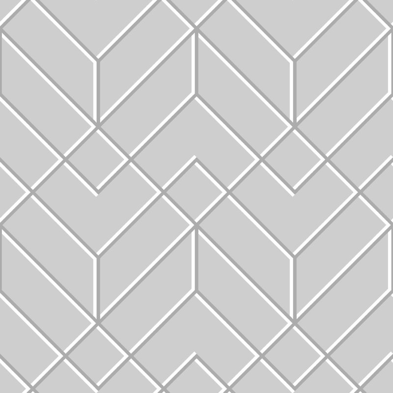 Superfresco Easy Losanges Filaires Wallpaper, Silver