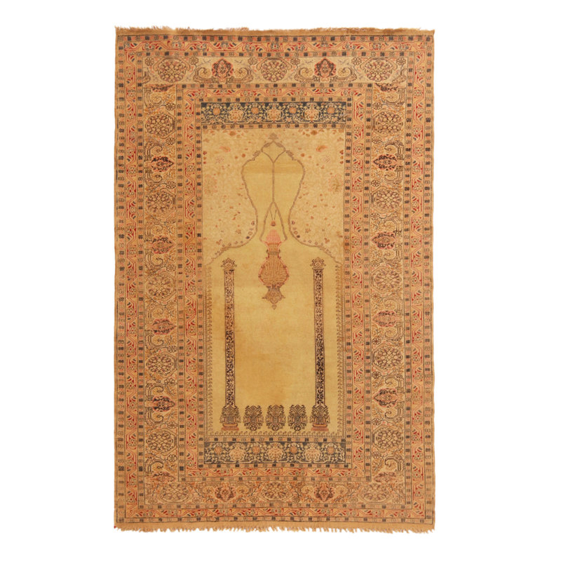 One-of-a-Kind 3'8" X 5'5" Hand Knotted Area Rug