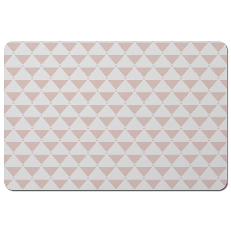 Malachi Polyester, Wood Geometric Rectangle Placemat