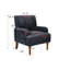 Modern Accent Chair with Solid Wood Legs-1587885877