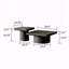 Table basse 2 pièces avec piédestal cylindrique et cannelé-168957354