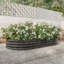 Grand pot à fleurs surélevé ovale en métal pour plantes-1311398511-1311398498