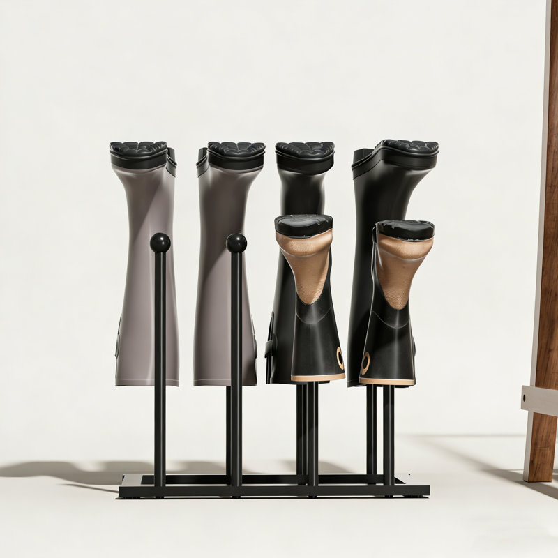 Freestanding Boot Rack, 17.1" H x 15.7" W x 9.84" D