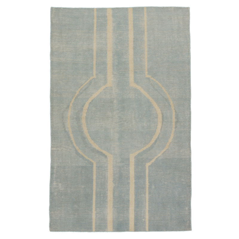 Wendy Jane Geometric Area Rug in Sky, Rectangle 7'10" x 9'10"