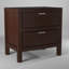 Table de chevet 2 tiroirs Milburn, cappuccino-431468873