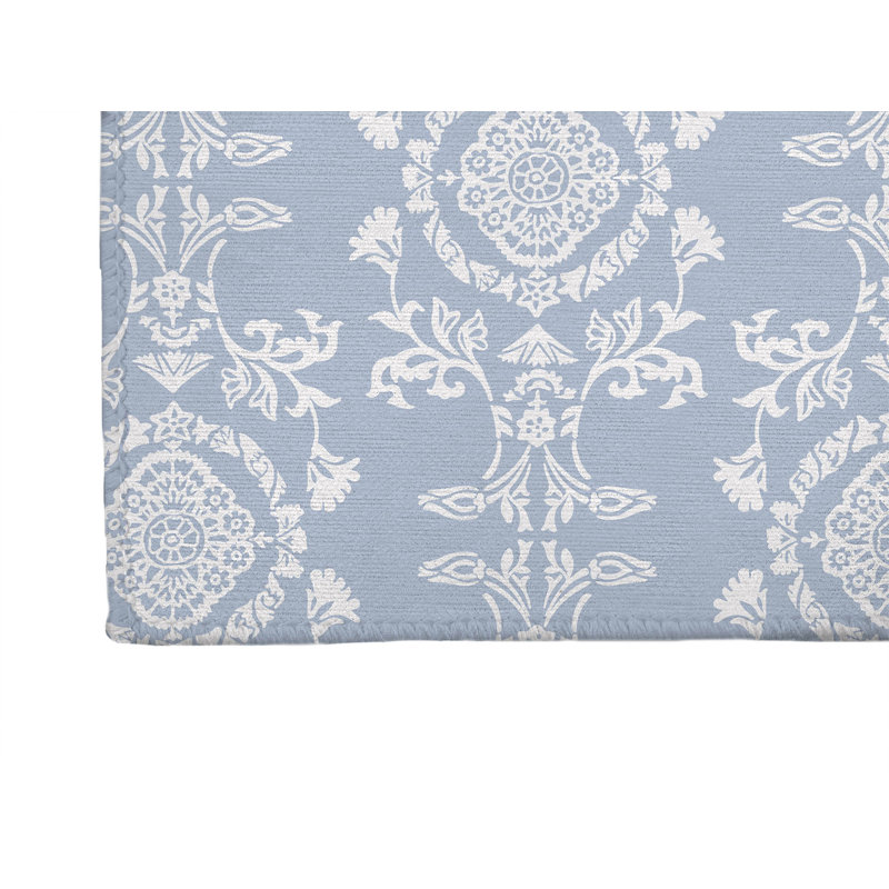 Jackie Soft Step Outdoor Area Rug, Periwinkle, Runner 8' x 2'6"