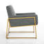 Fauteuil en polyester de 29,5 po Milano-1086208675