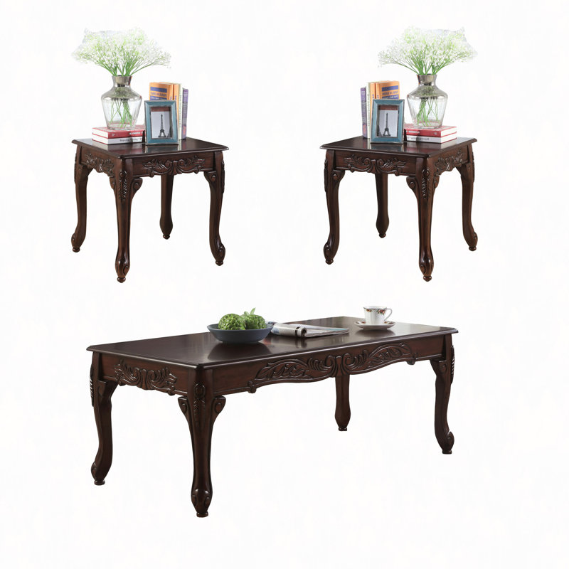 3Pc Coffee & End Table Set
