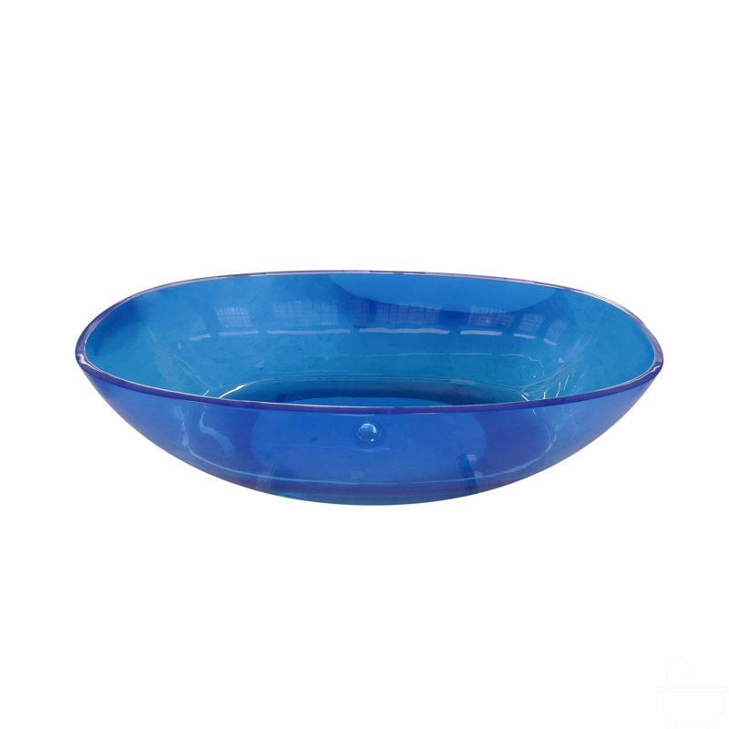 Baignoire de trempage autoportante à surface solide de 64 pouces 64 po